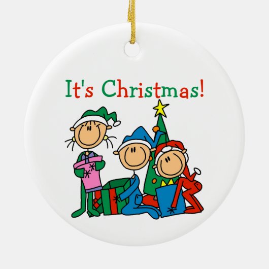 Strichmännchen Weihnachtsschmuck (Hinten)