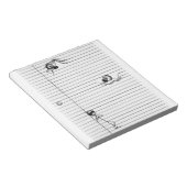 Strichmännchen Zeichn von Spies und Spy on Lines Notizblock (angewinkelt)