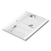 Strichmännchen Zeichn von Spies und Spy on Lines Notizblock (Rotiert)