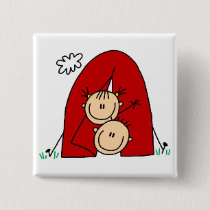 Strichmännchen Zelt T-Shirts und Geschenke Button