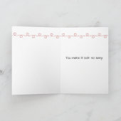 Strichmännchen zum 40. Jubiläum mit Herz Karte (Innenseite)