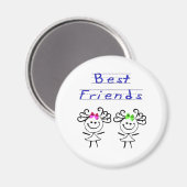 Strichmännchens beste Freunde Magnet (Vorderseite/Rückseite)