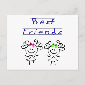 Strichmännchens beste Freunde Postkarte