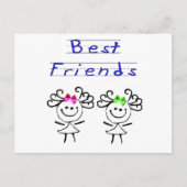 Strichmännchens beste Freunde Postkarte (Vorderseite)