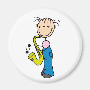 Strichmännchensaxophone-Magnet Magnet