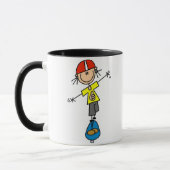 StrichmännchenSkateboarder Tasse (Links)
