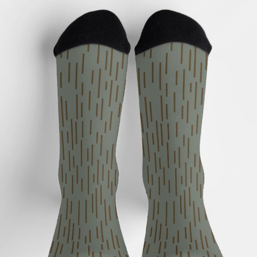 Strichtarn-Regentropfen-Tarnung Regenmuster Camo Socken (Oben)