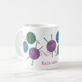 Strick 1, Stricknadeln, Garne, genannt Kaffeetasse (Vorderseite Links)