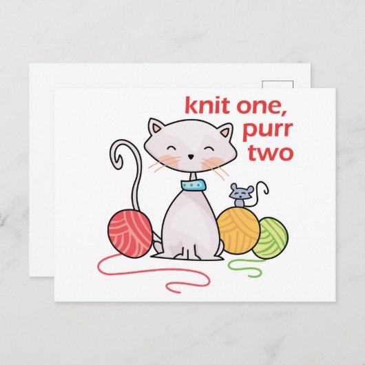 Strick 1 und zwei postkarte (Vorne/Hinten)