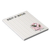 Strick-A-Holic Notizblock (angewinkelt)