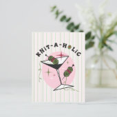 Strick-A-Holic Postkarte (Stehend Vorderseite)
