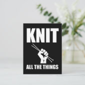 Strick alles Witzige Postkarte (Stehend Vorderseite)