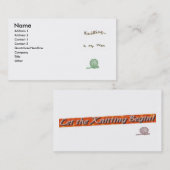 Strick als Yoga-Karten Visitenkarte (Vorne/Hinten)