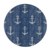 Strick-Anker Schneidebrett (Vorderseite)