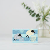 Strick aus Wollgarnen Visitenkarte (Stehend Vorderseite)