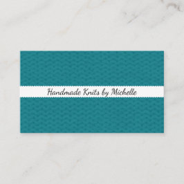 Strick-Beschaffenheit • Handgemachtes Handwerk Visitenkarte
