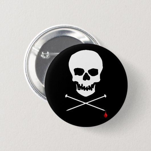 Strick, bis Sie bluten Button (Vorne & Hinten)