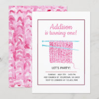 Strick Blanket Baby Girl Erster Geburtstag