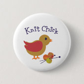 Strick Chick Button (Vorderseite)