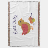 Strick Chick Decke (Vorderseite Vertikal)