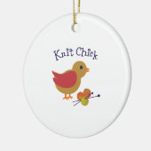 Strick Chick Keramikornament (Links)