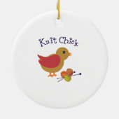 Strick Chick Keramikornament (Hinten)