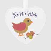 Strick Chick Ornament (Vorderseite)