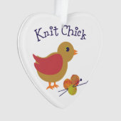 Strick Chick Ornament (Vorderseite)