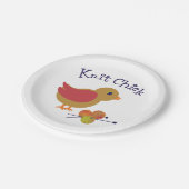 Strick Chick Pappteller (Schrägansicht)