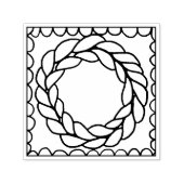 STRICK CIRCLE 1.5" Quadratzoll Briefmarke Permastempel (Design)