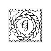 STRICK CIRCLE 2" Square Rubber Briefmarke + Ursprü Gummistempel (Prägung)