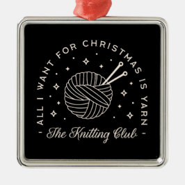 Strick Club Strickferien lustig Ornament Aus Metall