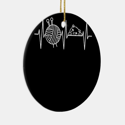 Strick Crochet Knitter Geschenk Crocheting Sheep K Keramik Ornament (Rechts)