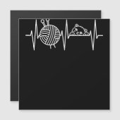 Strick Crochet Knitter Geschenk Crocheting Sheep K Magnetkarte (Vorne/Hinten)