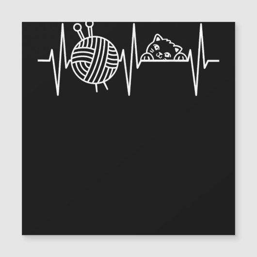 Strick Crochet Knitter Geschenk Crocheting Sheep K Magnetkarte (Vorderseite)