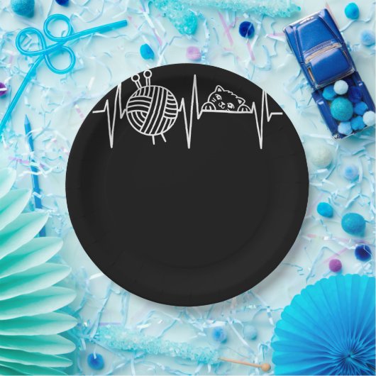 Strick Crochet Knitter Geschenk Crocheting Sheep K Pappteller (Party)