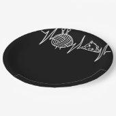 Strick Crochet Knitter Geschenk Crocheting Sheep K Pappteller (Schrägansicht)