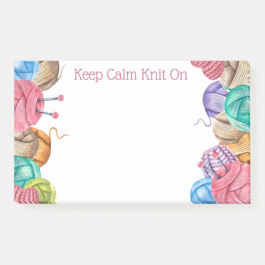 Strick Crochet Yarn - Nachhinweise Post-it Klebezettel (Vorderseite)