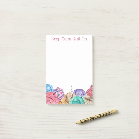 Strick Crochet Yarn - Nachhinweise Post-it Klebezettel (Auf Schreibtisch)