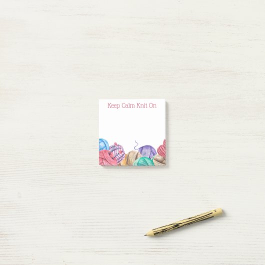 Strick Crochet Yarn - Nachhinweise Post-it Klebezettel (Auf Schreibtisch)