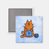 Strick der Liebe Magnet (Vorderseite/Rückseite)