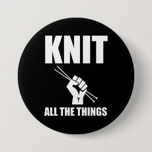Strick Die ganze Sache ist sonnig Button