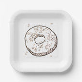 STRICK DONUT 7" Square Paper Teller (Vorderseite)