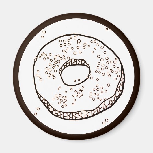 STRICK DONUT Round Magnet (Vorne)