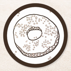 STRICK DONUT Round Paper Untersetzer