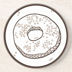 STRICK DONUT Round Sandstone Untersetzer