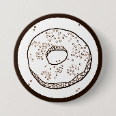 STRICK-DONUT-Rundstecker Button (Vorderseite)