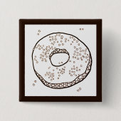 STRICK DONUT Square Button Button (Vorderseite)