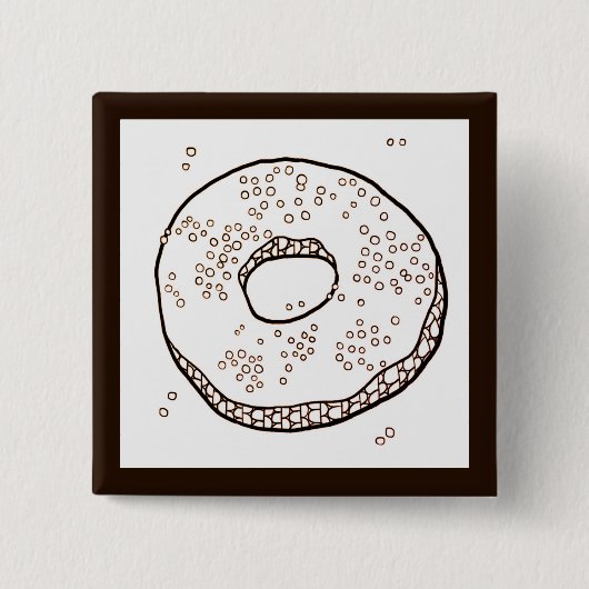 STRICK DONUT Square Button Button (Vorderseite)