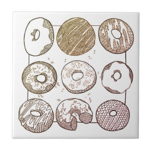 STRICK DONUTS 4.25x4.25 Keramik Tile Fliese